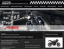 Tablet Screenshot of mhg-neuss.de
